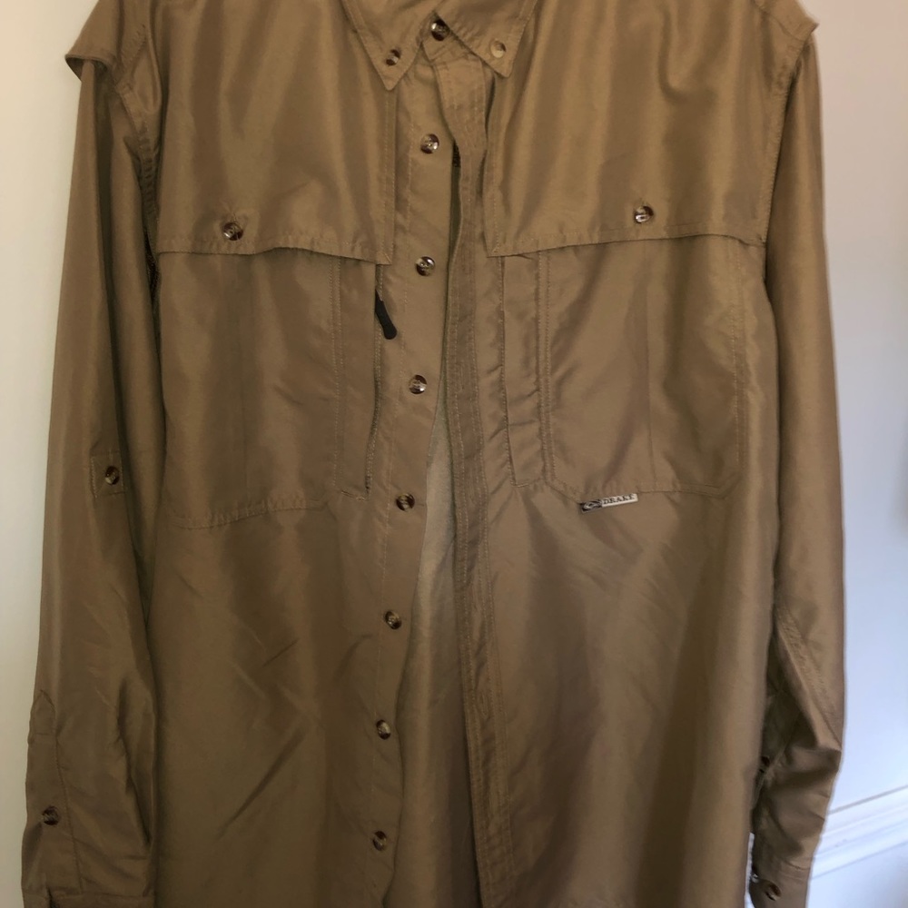Drake waterfowl khaki shirt size medium